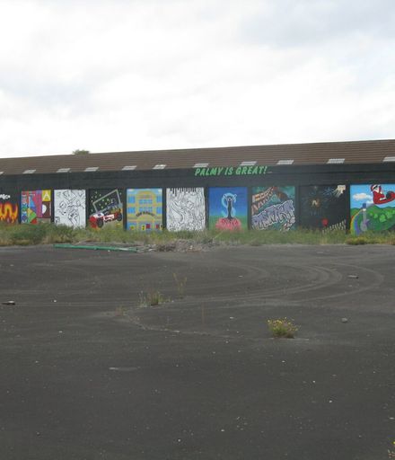 Graffiti on building