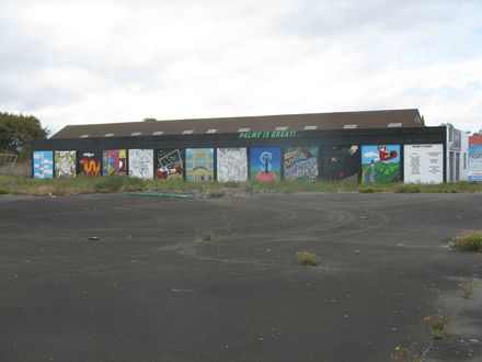 Graffiti on building