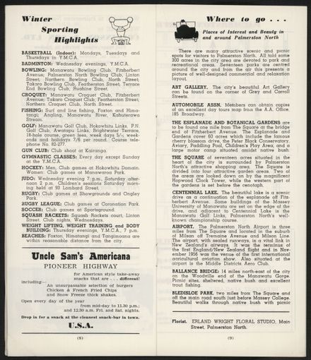 Visitors Guide Palmerston North: July-September 1966 - 7