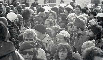 Anti-Apartheid and anti-Tour protest