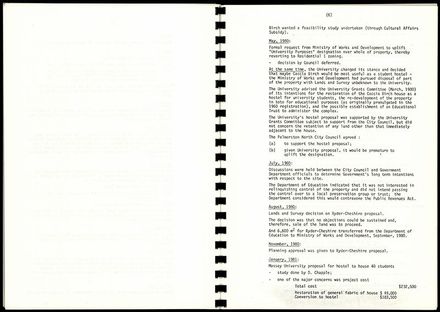 Booklet, Caccia Birch - Submission to the Minister of Works & Development 14