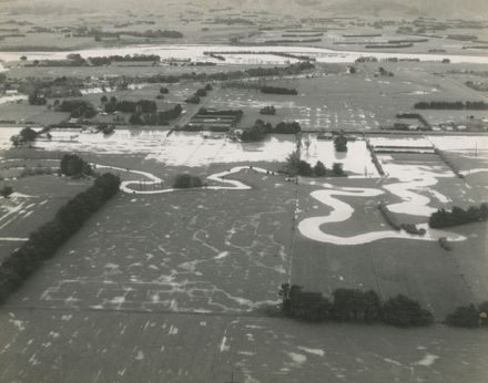 Flooding of farmland next to Awapuni Racecourse