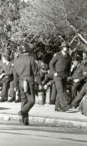 Police force engaged for anti-Tour and anti-Apartheid protests in the city.
