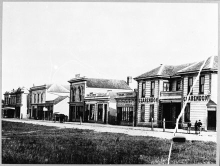 Clarendon Hotel on West end of the Square