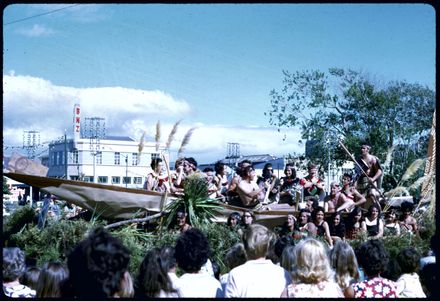 Waka Float - 1971 Palmerston North Centennial Jubilee Parade