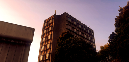 Tower Block at former Massey University Hokowhitu campus and teaching college (River Side)