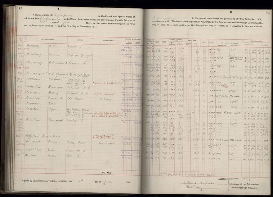 Rate book, 1912-1913 - 2021Pa_PNC2-23-2-V20_034001-0088