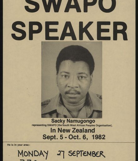 SWAPO speaker poster
