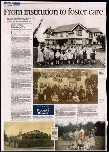 Back Issues: From institution to foster care