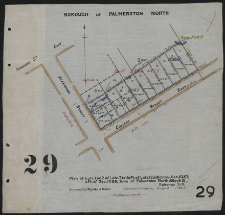 Survey Plans (subdivisions) 1902 - 1939