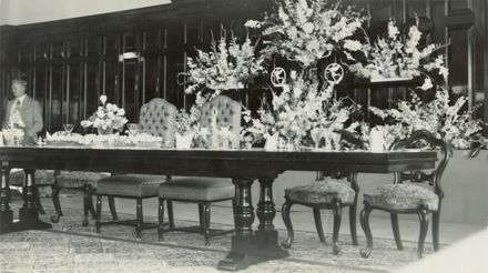 Royal table setting for Queen Elizabeth II and the Duke of Edinburgh, at C M Ross Co. Ltd Tearooms - Resource cover image