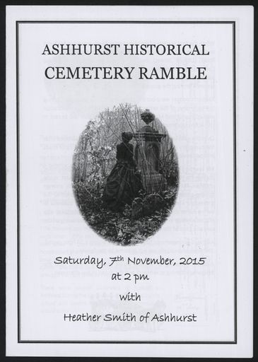 Ashhurst Historical Cemetery Ramble