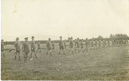 Recruits training as Stretcher Bearers