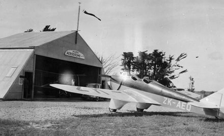 Manawatu Aero Club's "Miles Hawk" aircraft, Milson Airport