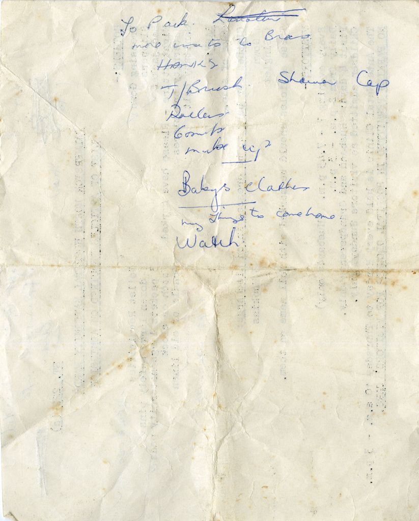 2023Pa_IMCA-DigitalArchive_041871_002 - List of Articles Required on Admission to PN Maternity Wards