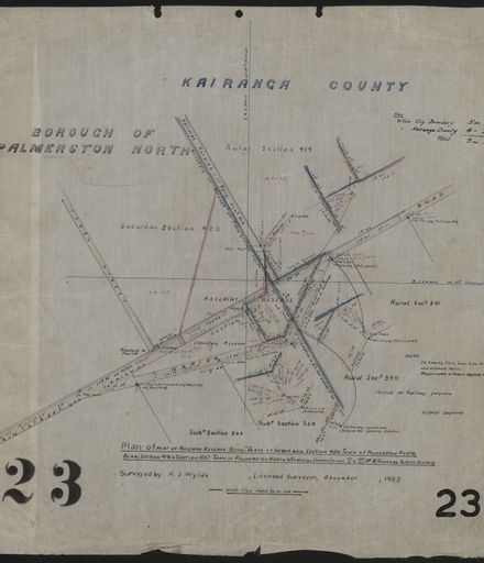 Survey Plans (subdivisions) 1902 - 1939