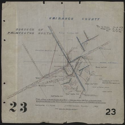 Survey Plans (subdivisions) 1902 - 1939