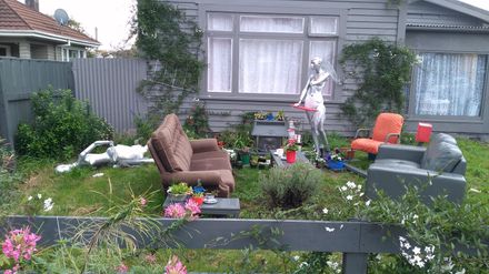 Front lawn lounge art