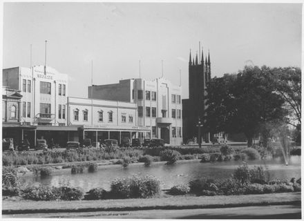 Looking Across the Lakelet towards the Council Chambers