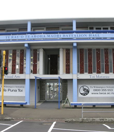 Te Rau o Te Aroha Māori Battalion Hall /  Te Wananga O Aotearoa, Cuba Street