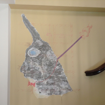 Graffiti in Library Stairwell