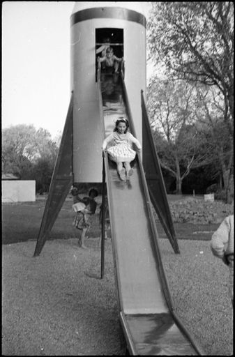Girl on a slide
