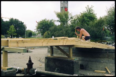 Building a new bridge across the Butterfly Lakelet