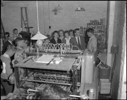 "How It Is Done" Students Visit Printing Press