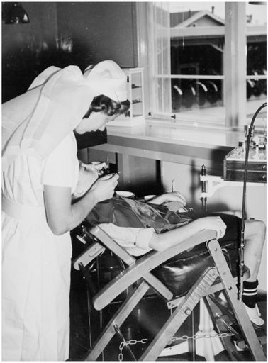 Evans Family Collection: At the Dental Clinic, Intermediate Normal School