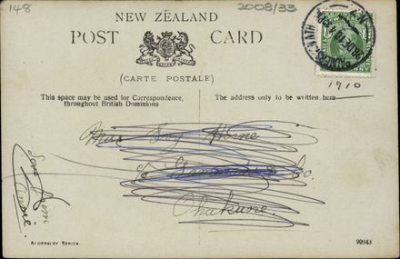 New Year's Greeting Postcard and Calendar 2