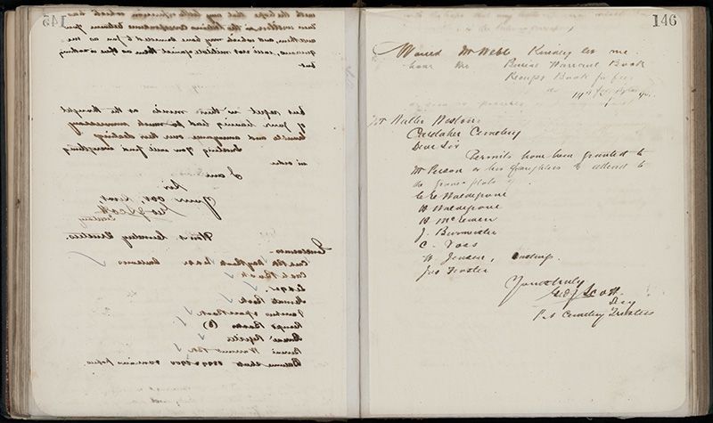 Outwards Correspondence of the Palmerston North Cemetery Trustees, 1898 -1902 173