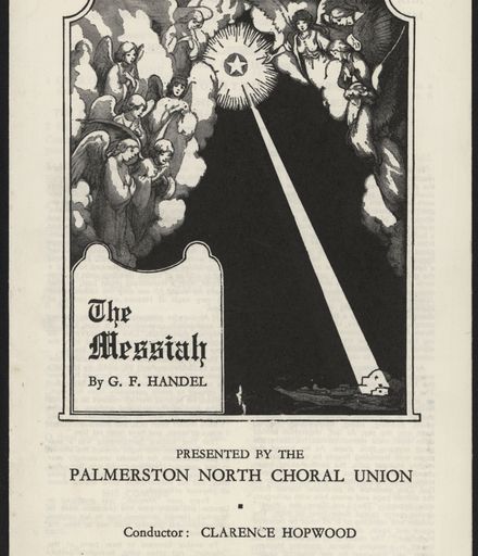 Palmerston North Choral Union - The Messiah programme