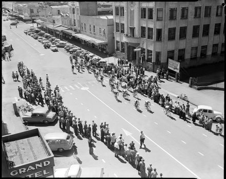 "Last Lap of Cycle Race"