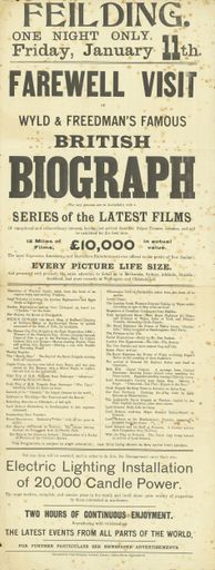 Poster for film screening evening