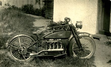 Ernest Davis' motorbike