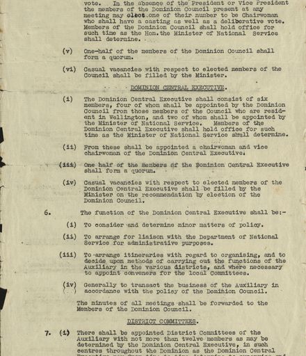 Women's War Service Auxiliary Constitution document  Page 2