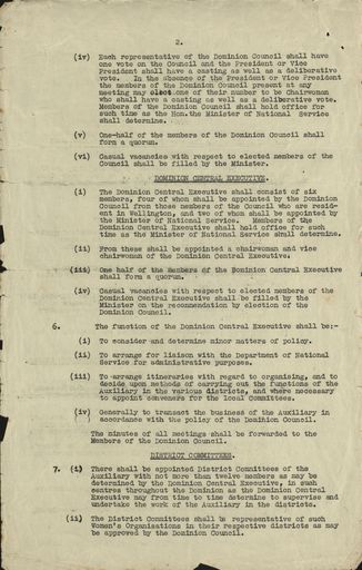 Women's War Service Auxiliary Constitution document  Page 2