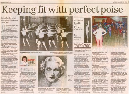 Memory Lane - "Keeping fit with perfect poise" - Resource cover image