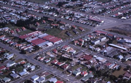 Aerial view of Church Street, Fergusson Street and Stonehaven Crescent
