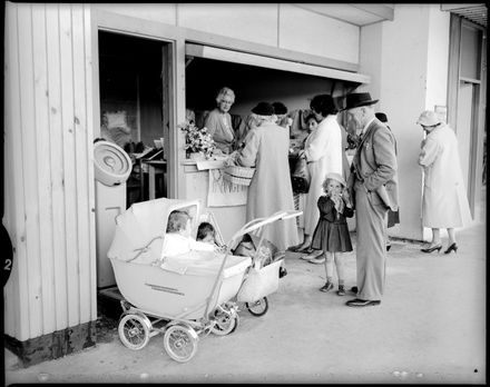 "Squares Shops Busy Day" Māori Women's Welfare League