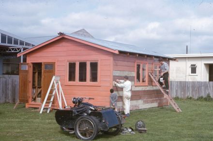 Palmerston North Motorcycle Training School - painting undercoat