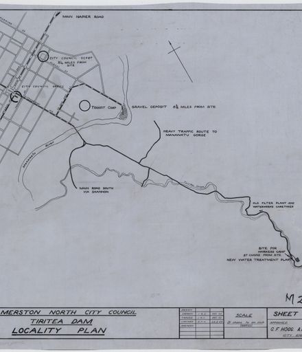 Tiritea Dam Locality Plan