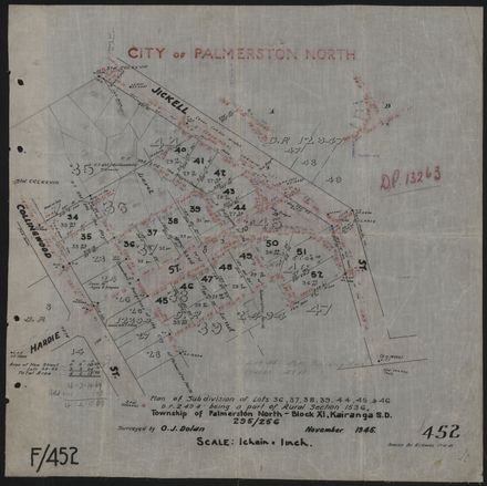 Survey Plans (subdivisions) 1938 - 1951