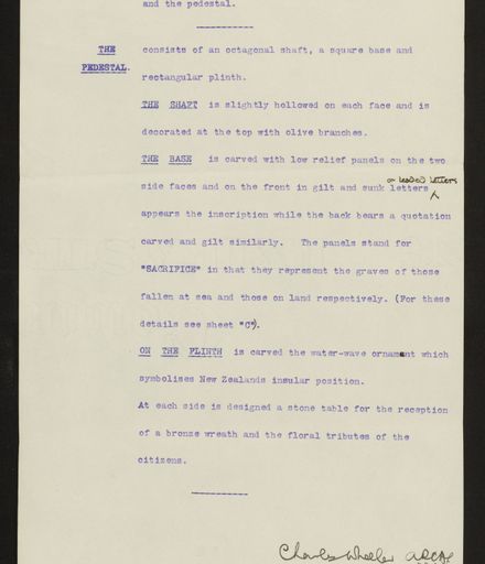 Envelope & Report regarding design of memorial, PN & Districts Soldiers' Memorial Fund, 30 June 1922 8