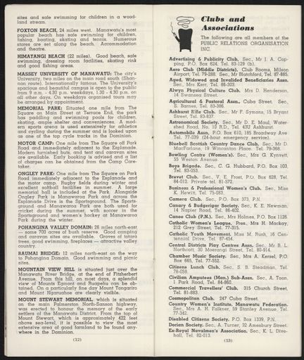 Visitors Guide Palmerston North: April-June 1966 - 8