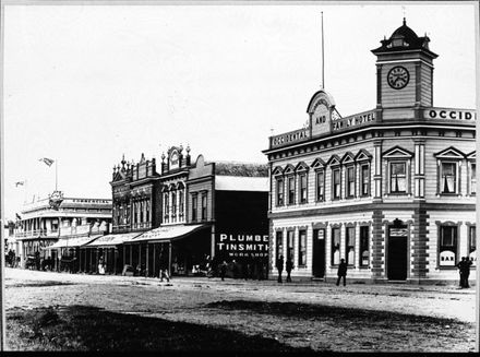 Occidental Family Hotel, corner of Fitzherbert Street and The Square