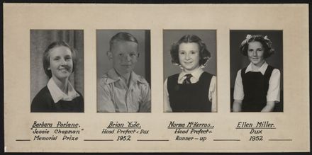 Terrace End School Student Leaders, 1952