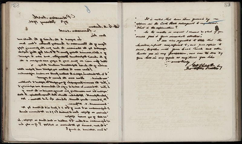 Outwards Correspondence of the Palmerston North Cemetery Trustees, 1898 -1902 116