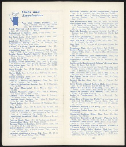 Visitors Guide Palmerston North and Feilding: January-March 1962 - 8