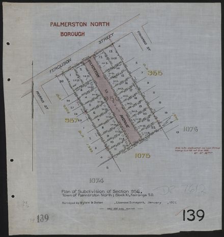 Survey Plans (subdivisions) 1902 - 1939